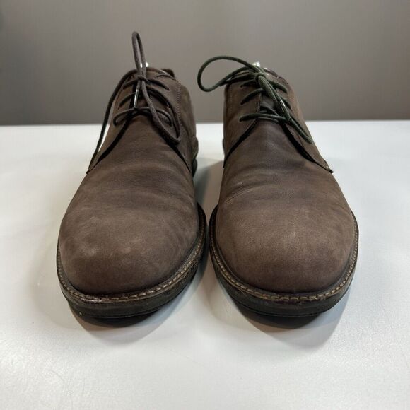 Ecco Shoes Mens 45 US 11.5 Brown Leather Lace Up Oxford Dress See Description - Picture 2 of 8